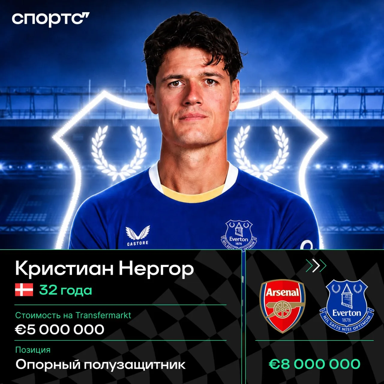 ✅✅✅ Официально: «Эвертон» купил Нергора у «Арсенала» за 8 млн евро