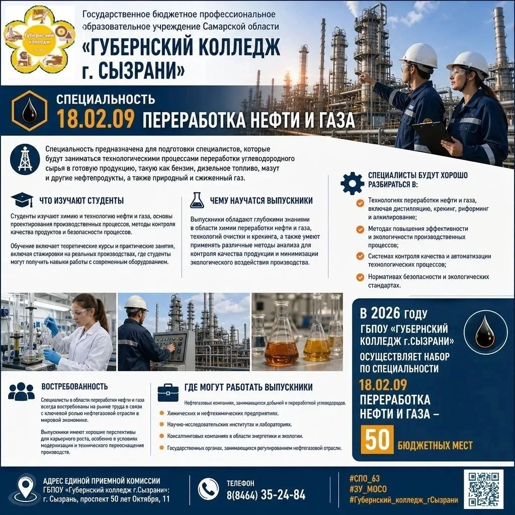 📍 Адрес единой приемной комиссии ГБПОУ "Губернский колледж г.Сызрани": г. Сызрань, проспект 50 лет 