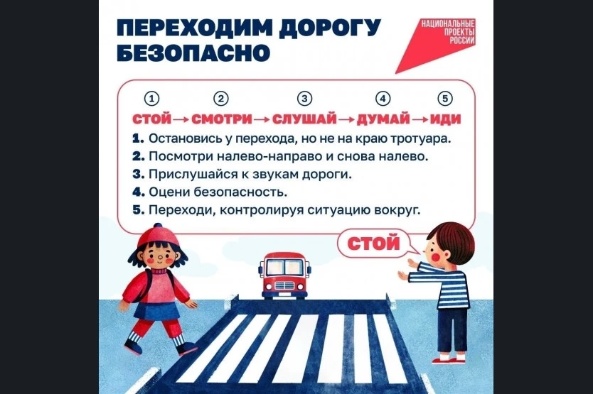 Напоминаем пешеходам о правилах безопасного дорожного движения: