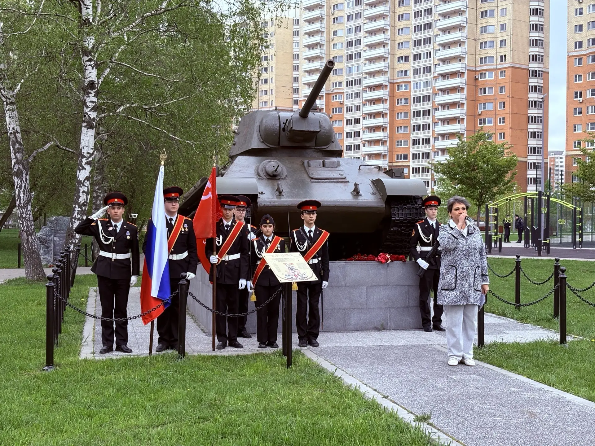 Почётный караул и память поколений: наши кадеты на митинге ко Дню Победы! 🎖️  В преддверии дня велик