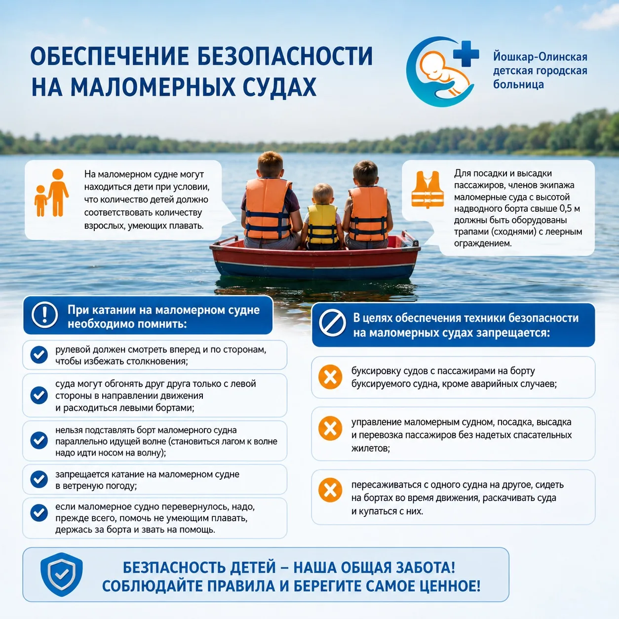 🦺Безопасность детей на воде — наша общая ответственность!