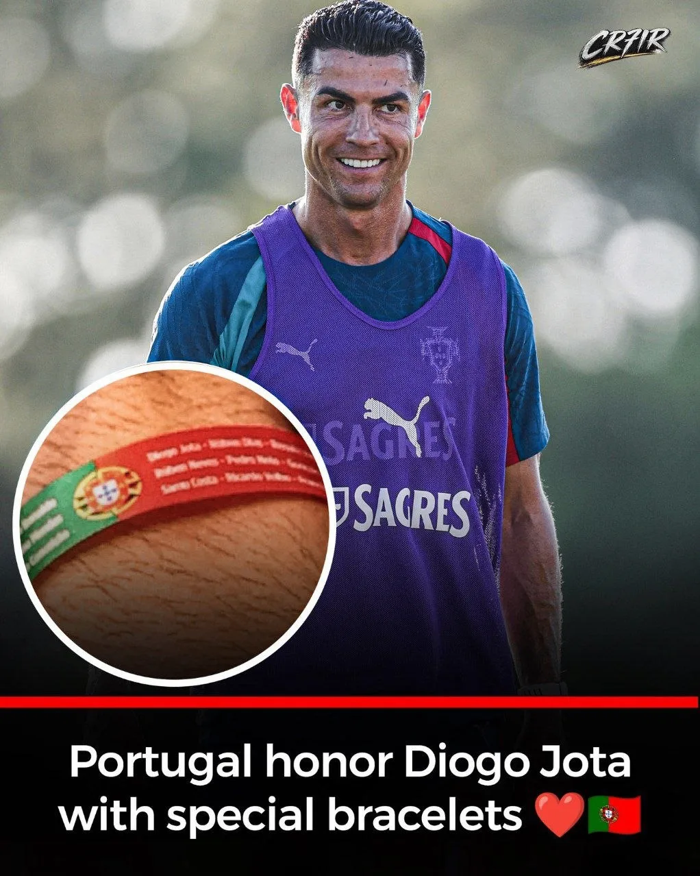 🇵🇹 ❤️ | Все игроки сборной Португалии носят браслеты с именем Диого Жоты