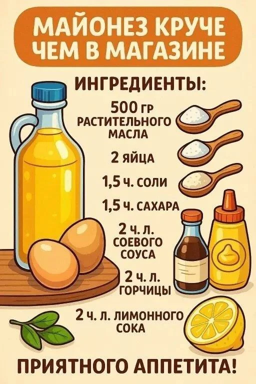Домашний майонез! Круче чем в магазине!