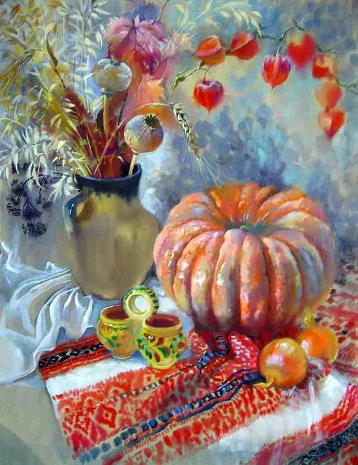 РАБОТАЕМ МАСЛЯНОЙ ПАСТЕЛЬЮ🖍️