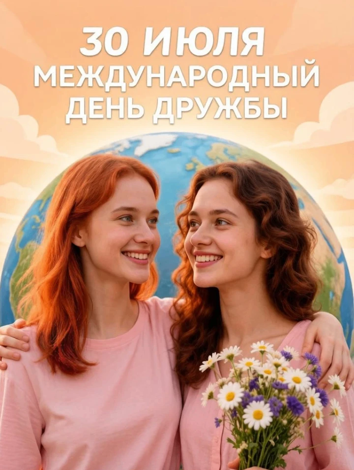 ✨  Международный день дружбы — 30 июля ✨ 
💬  Этот день напоминает нам о ценности настоящих человече