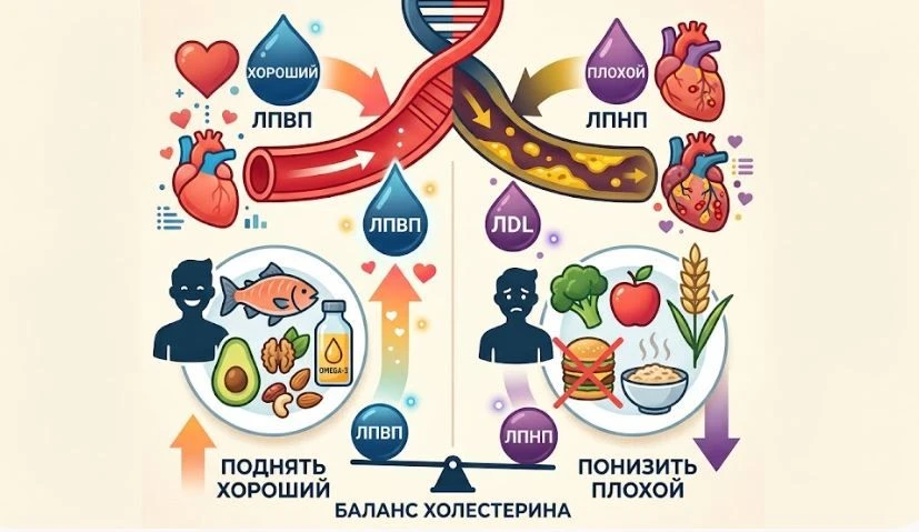 ЛПВП и ЛПНП: в чём разница между «хорошим» и «плохим» холестерином