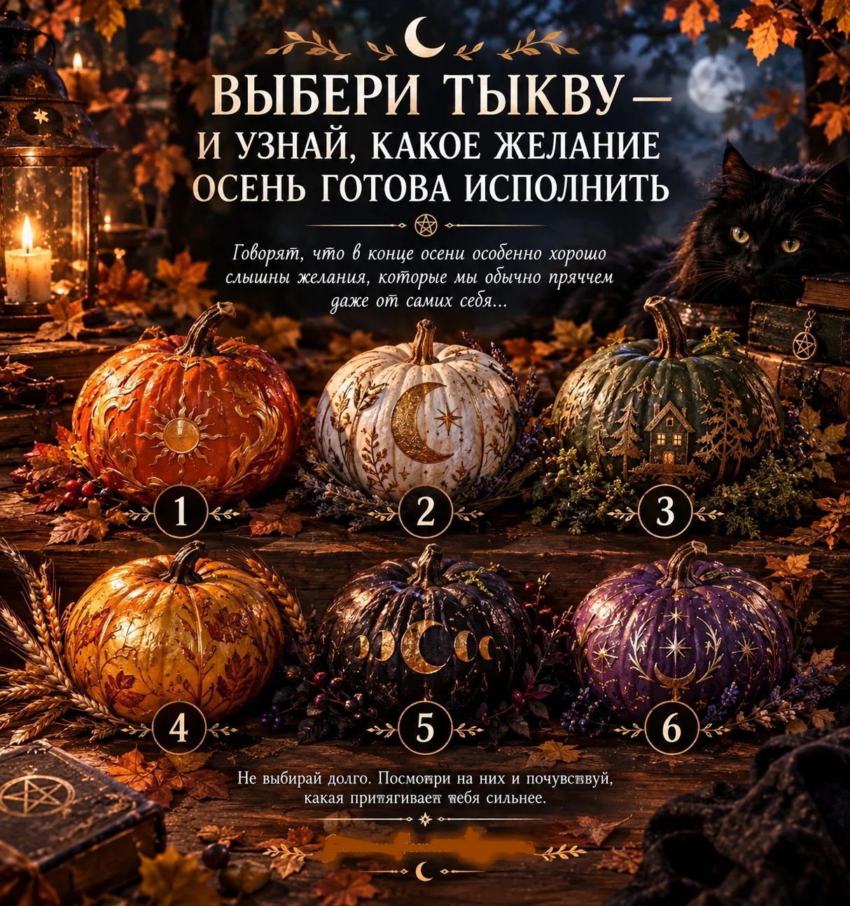 🎃 ВЫБЕРИ ТЫКВУ — И УЗНАЙ, КАКОЕ ЖЕЛАНИЕ ОСЕНЬ ГОТОВА ИСПОЛНИТЬ
