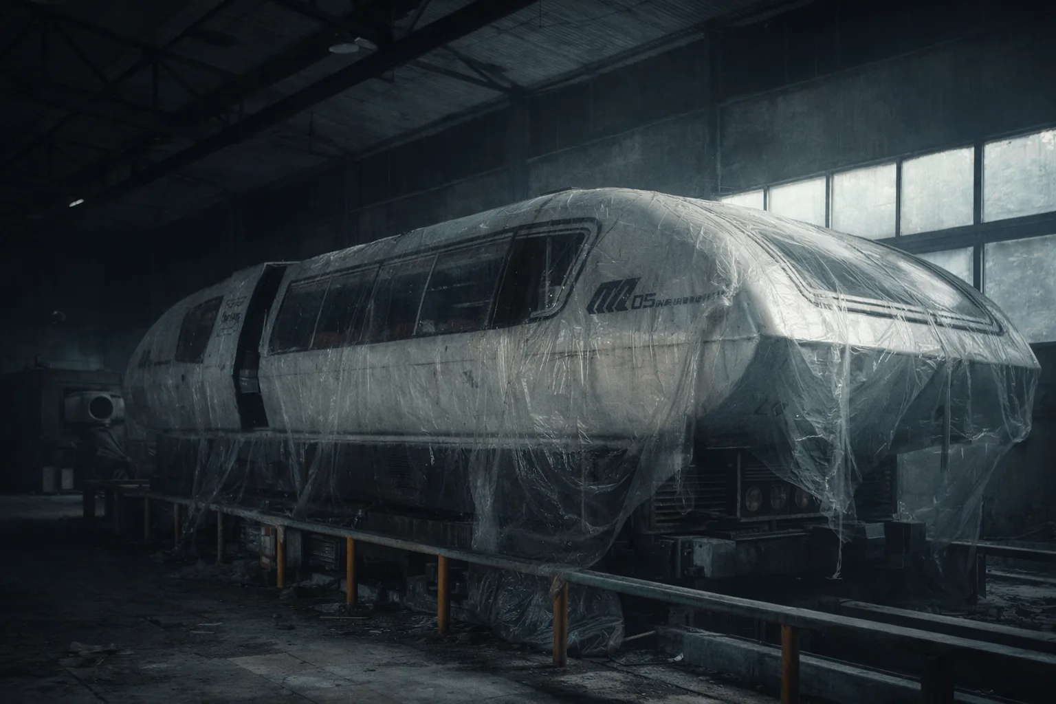 🚄 В Подмосковье под целлофаном стоит советский маглев. Он левитировал. Он работал. Его...