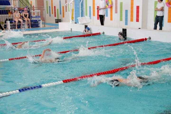 В гимназии прошёл турнир по плаванию🏊  Все участники показали отличные результаты и настоящий спорти