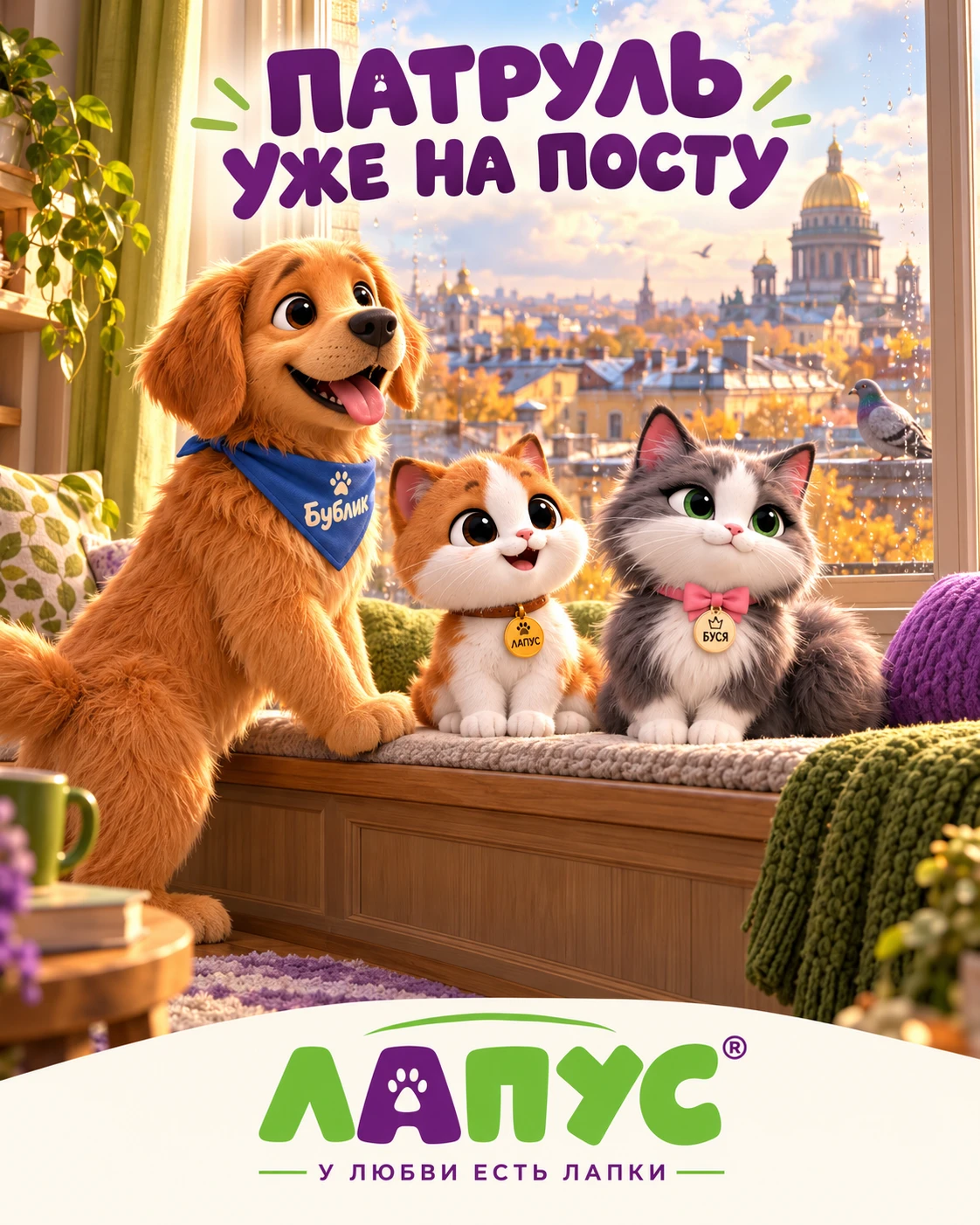 Утренний патруль уже на посту 🐾