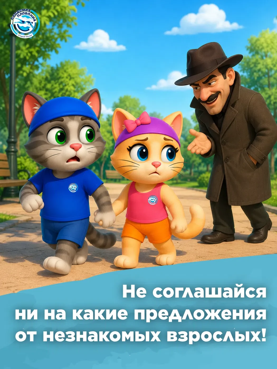 ❗Никогда не уходи с незнакомыми людьми, даже если они говорят, что знают твоих родителей. Если кто-т