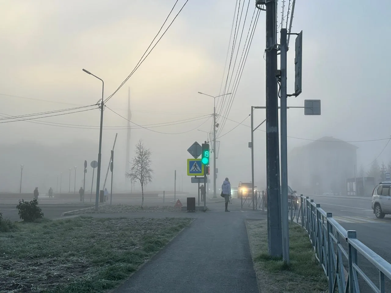 🌫 Салехард утонул в густом тумане