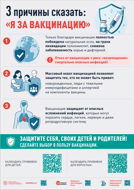 ✅Вакцинация – это простой, безопасный и эффективный способ защиты от болезней до того, как человек в