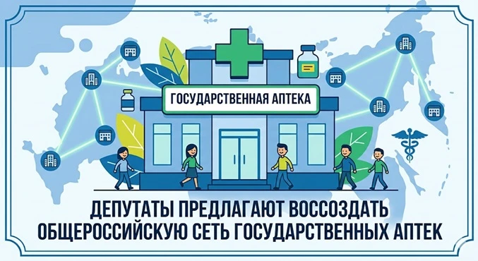 🔗 Депутаты предлагают создать единую сеть государственных аптек