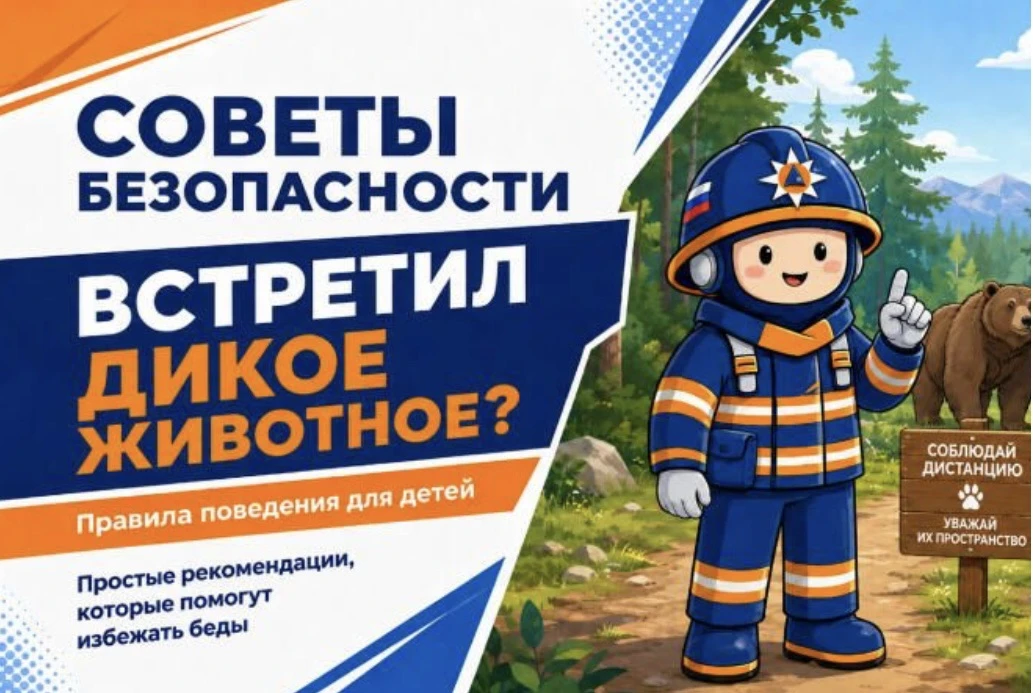 Дикие животные рядом: МЧС России напоминает правила безопасного поведения!