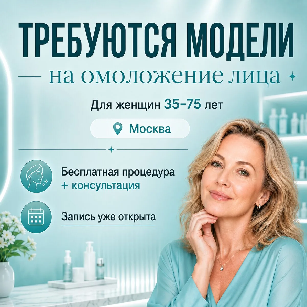 Требуются модели на омоложение в Москве