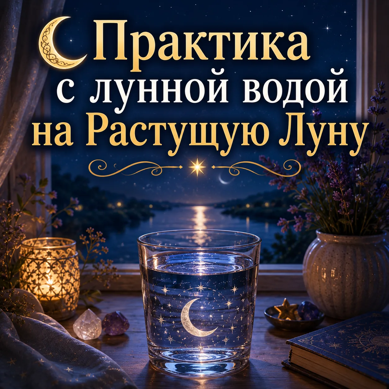 🌙 Практика с лунной водой на Растущую Луну

Сегодня вечером налейте в стеклянный стакан чистую воду