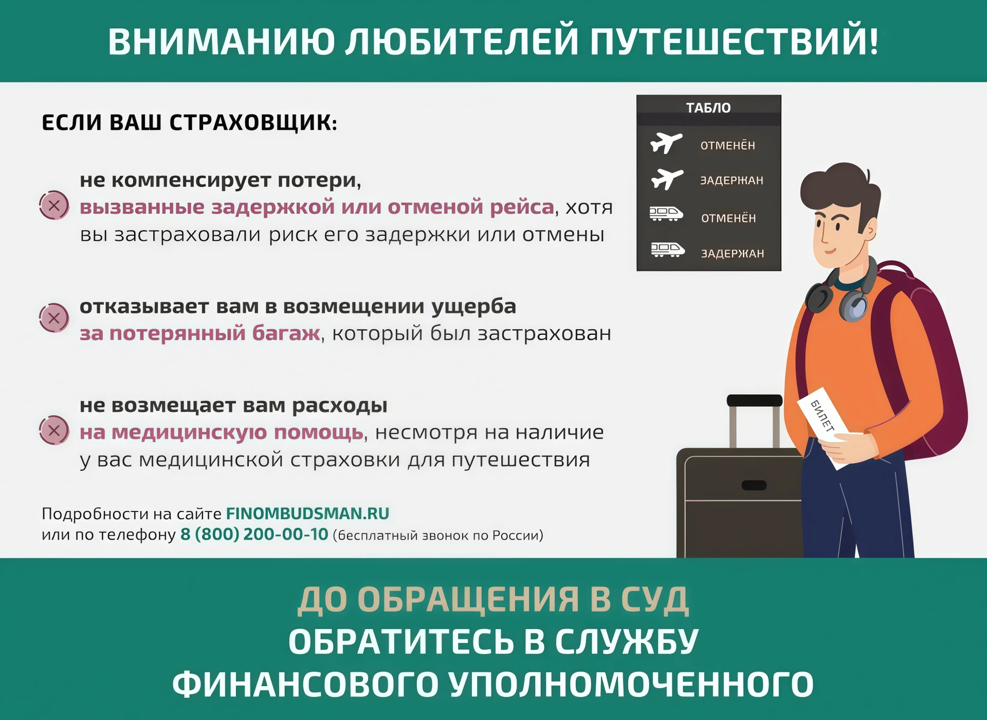 Спор со страховой без суда: что нужно знать перед отпуском