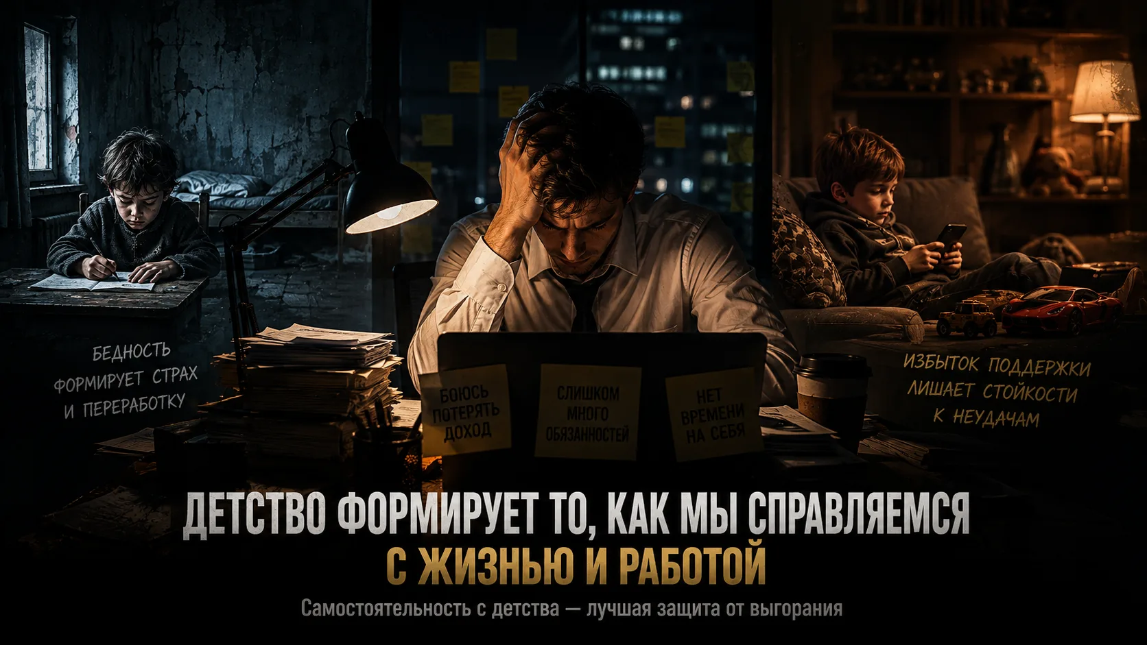 🧠 Детство в бедности может повышать риск выгорания на работе

Психологи считают, что люди, выросшие