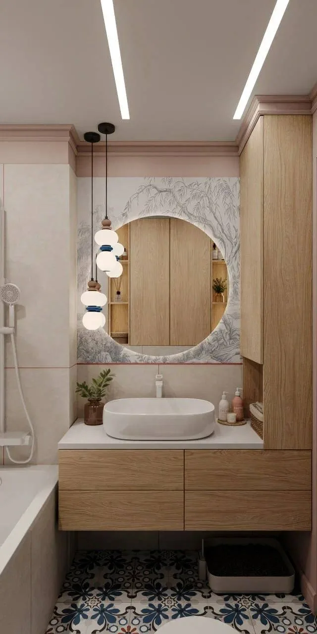 🫵Как перестать бояться обоев в ванной? 🛁