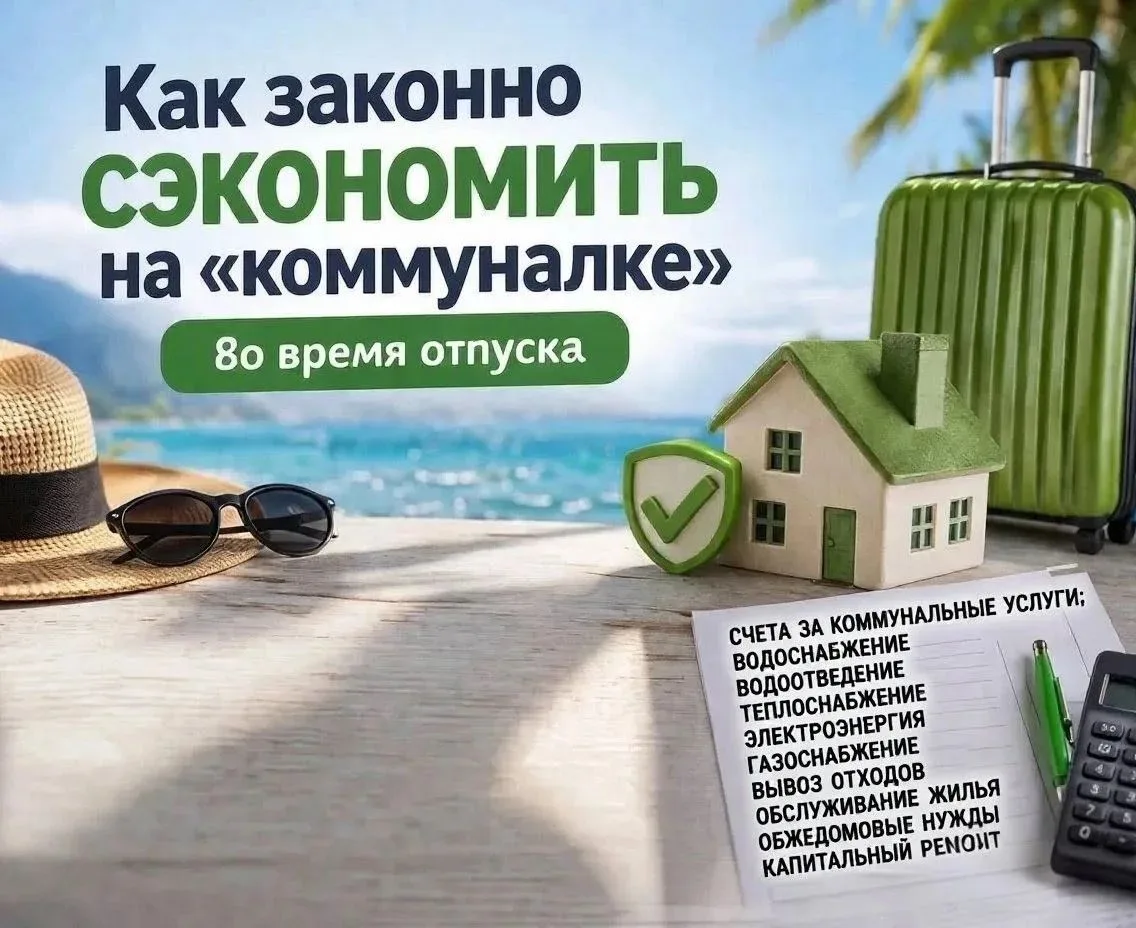 ❓Как законно сэкономить на «коммуналке» во время отпуска: инструкция для жителей Сахали...