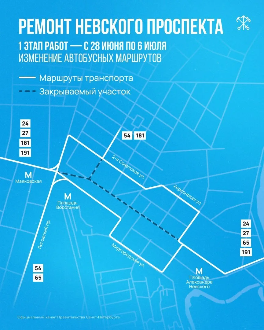 🚌 Ремонт на Невском проспекте