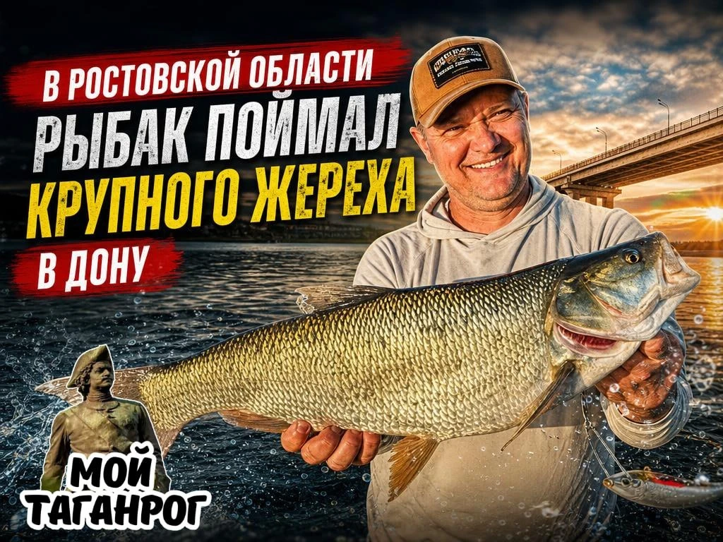 В Ростовской области рыбак поймал крупного жереха в Дону