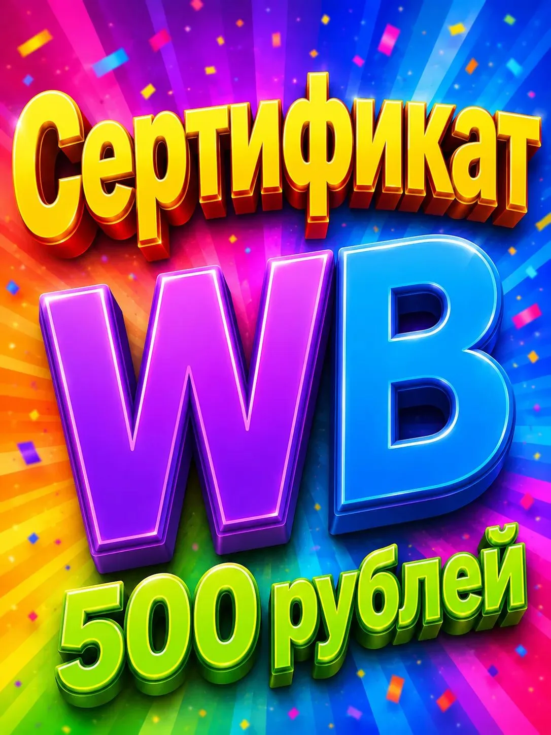 Сертификат WB на 500 рублей ‼️