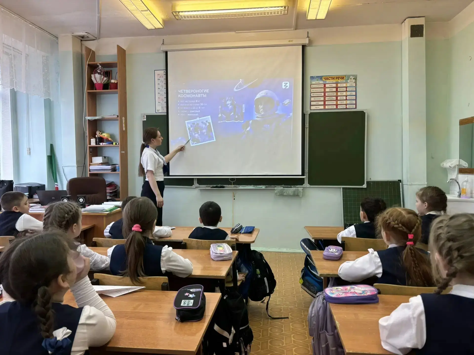 🚀🐭 «Животные — первые покорители космоса»: интересный разговор в 1 «Г» классе 🐶🛸  На этой неделе в р