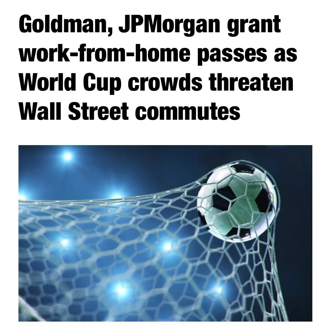 Даже крупнейшие противники удаленки капитулировали перед ЧМ-2026. Goldman Sachs и JPMorgan Chase вре