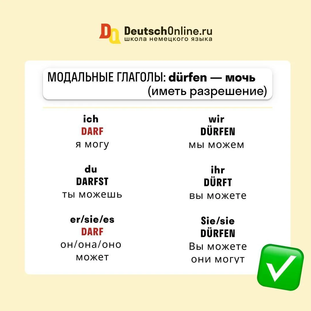 Все МОДАЛЬНЫЕ глаголы  🔖Сохрани! Важная шпаргалка  🔺 В немецком языке, помимо простых глаголов, выра