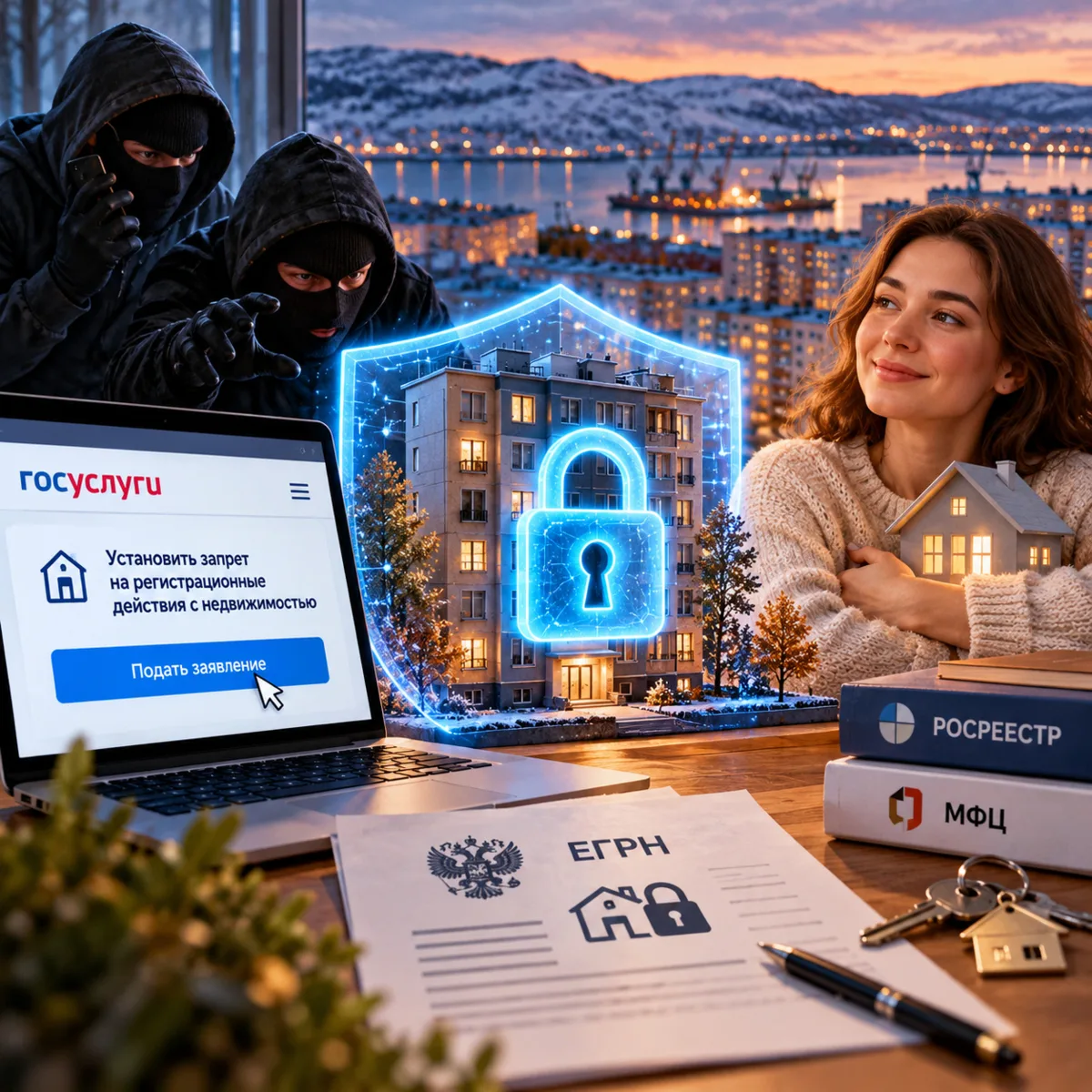 🏡 Боитесь, что мошенники переоформят квартиру? Её можно поставить на «цифровой замок»