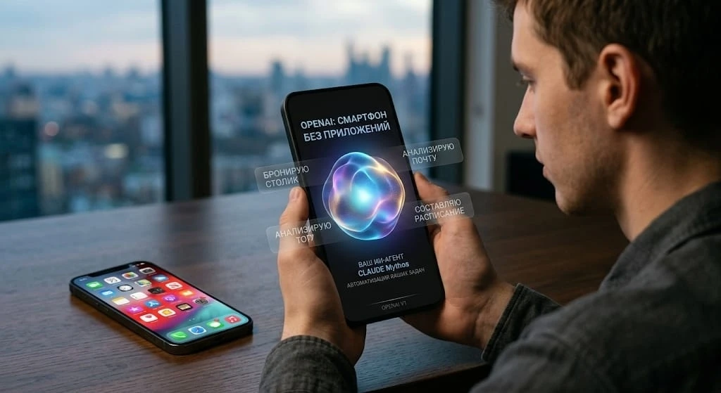 ​📱 Убийца iPhone от OpenAI: Смартфон без приложений и иконок  ​Создатели ChatGPT готовят гаджет, кот