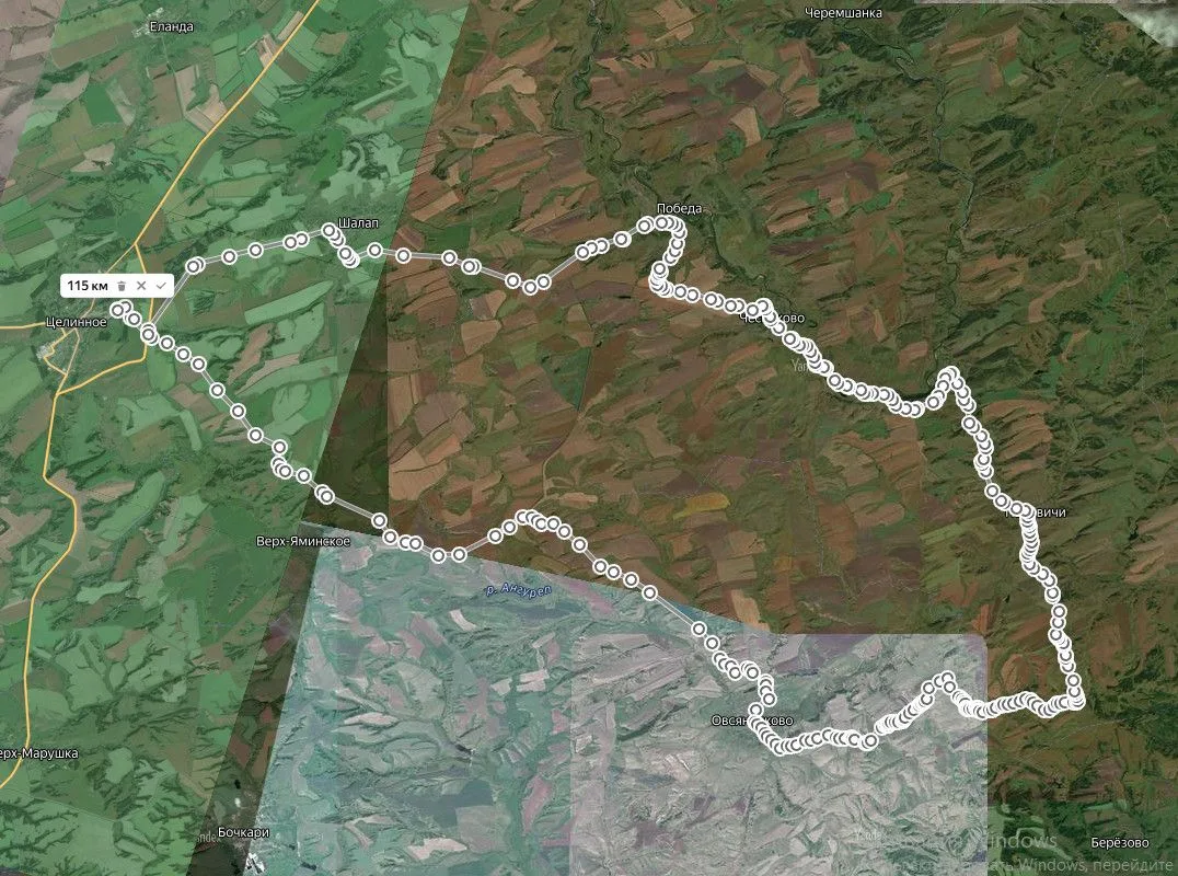 Возвращение в Целинное. Всего мы проехали 115 км. Местами трудно, но зато какие приключ...