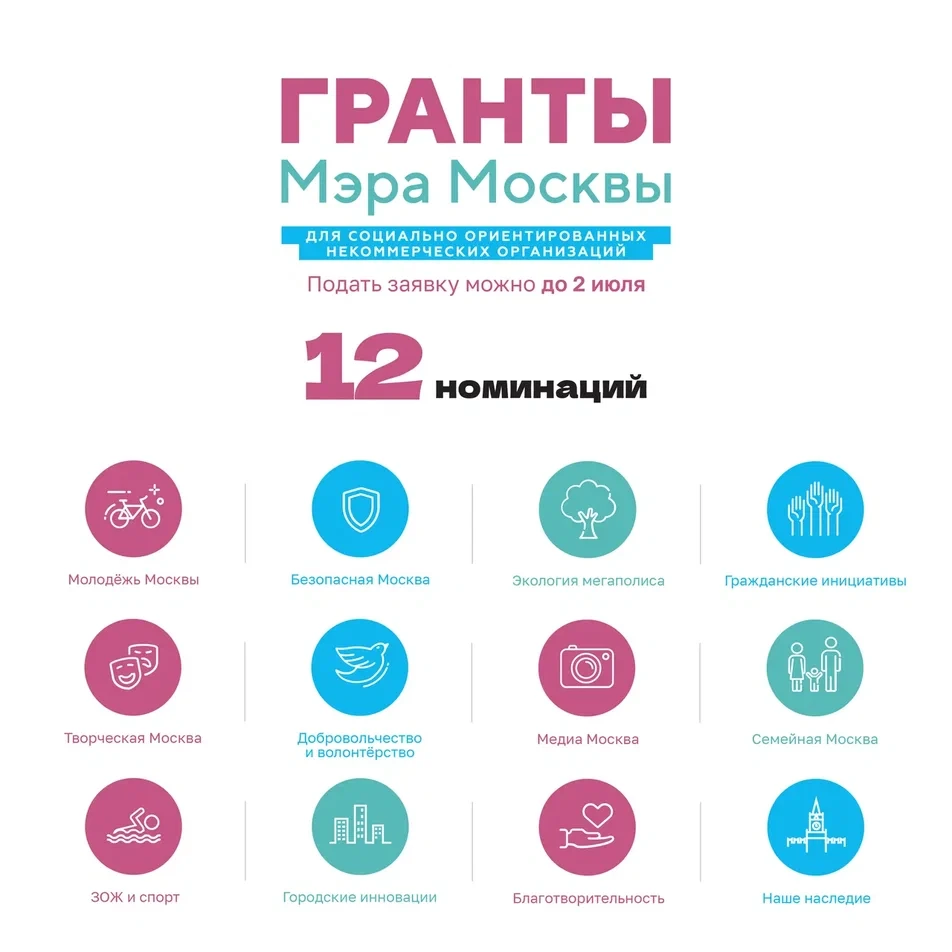 🎨 Подавай заявку на конкурс грантов Мэра Москвы для социально ориентированных НКО