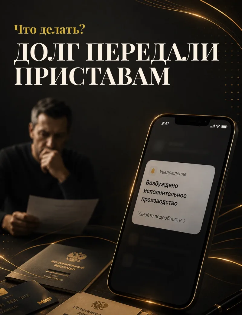 🚨 Долг передали приставам. Что делать?

Узнали, что в отношении вас возбуждено исполнительное произ