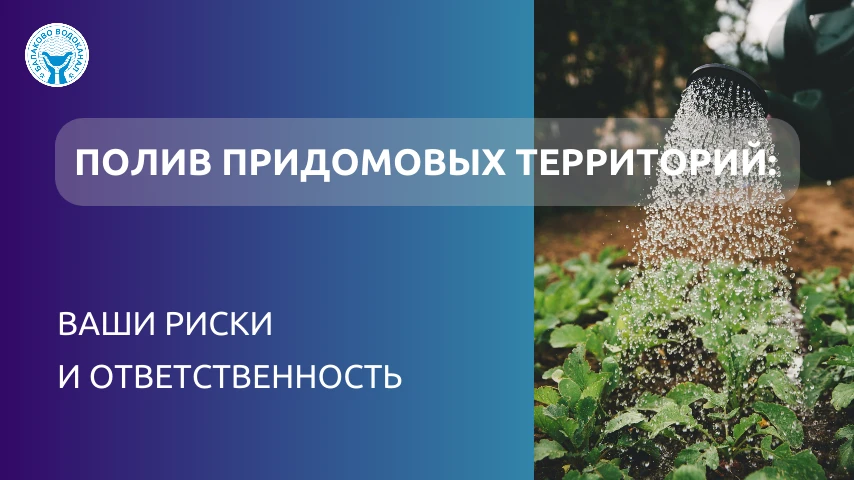 Полив придомовых территорий: ваши риски и ответственность

Уважаемые абоненты! Разбираемся, какие сп