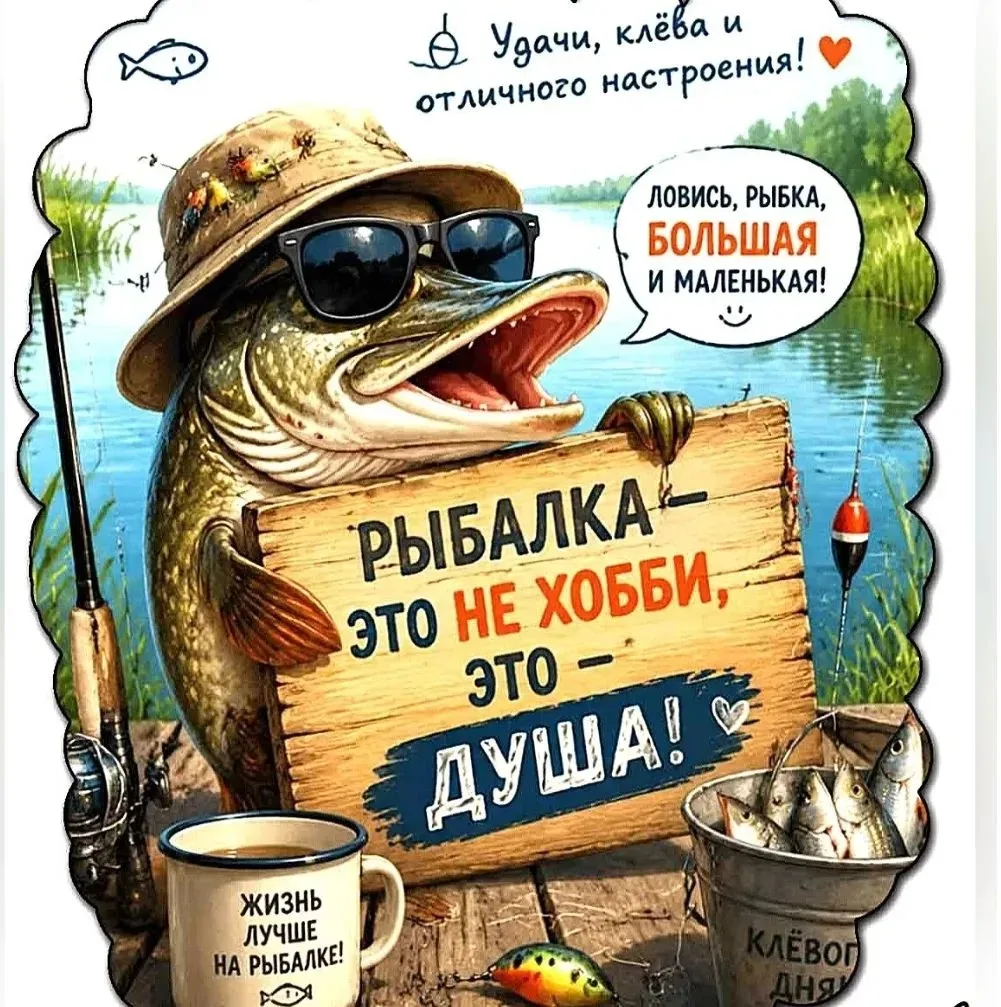 Друзья, поздравляем всех с днём рыбака!