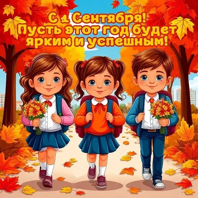 🍂 🍁 С Днём знаний, с 1 сентября! С началом учебного года! Пусть он будет легким и све...