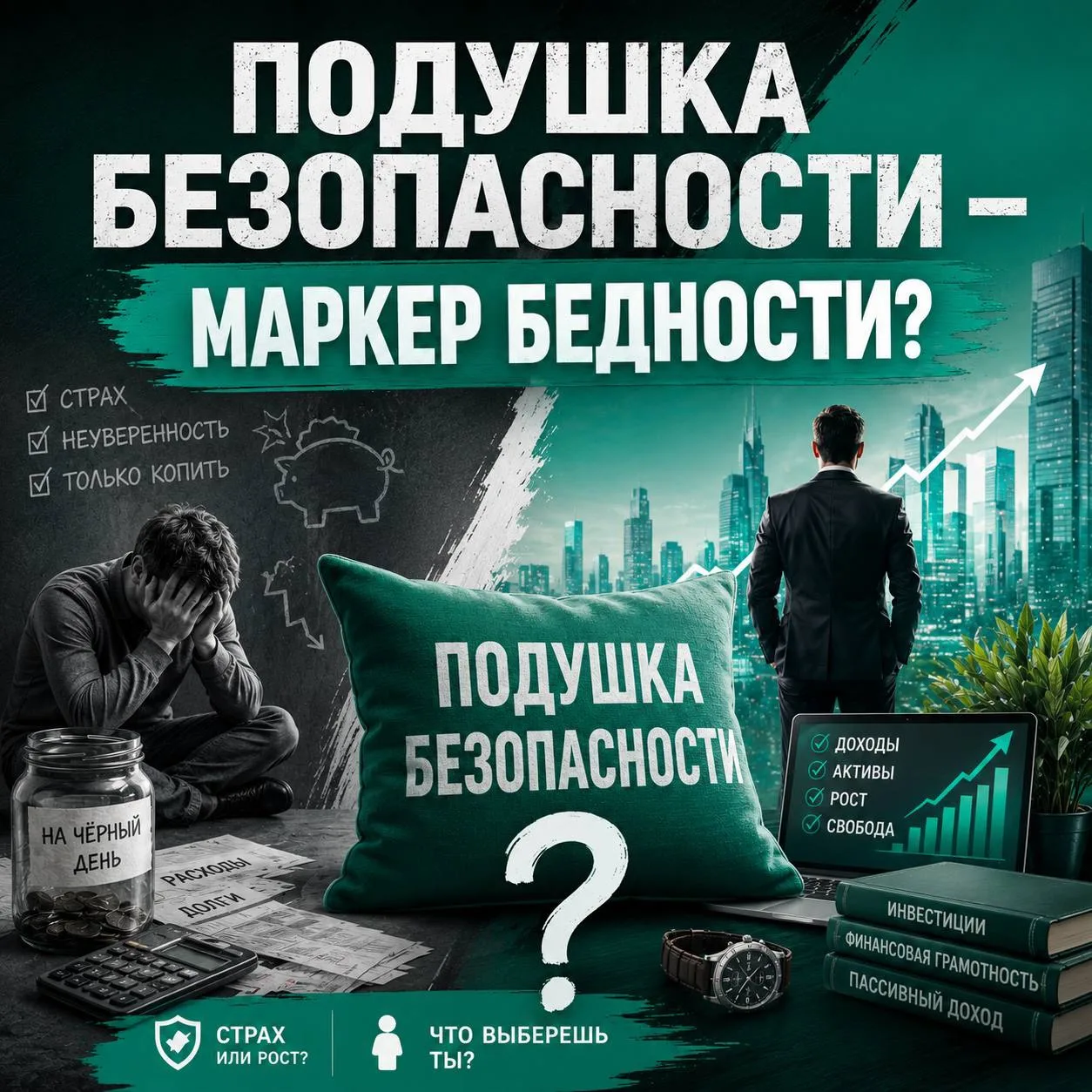 💰 Подушка безопасности — маркер бедности?

Сейчас будет мнение, которое многим не понравится.

Фина
