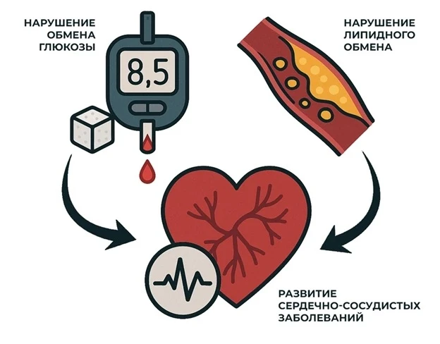 ❗Плохой холестерин и избыток глюкозы: главные враги ваших сосудов❗