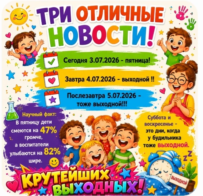 Отличных выходных! ☀