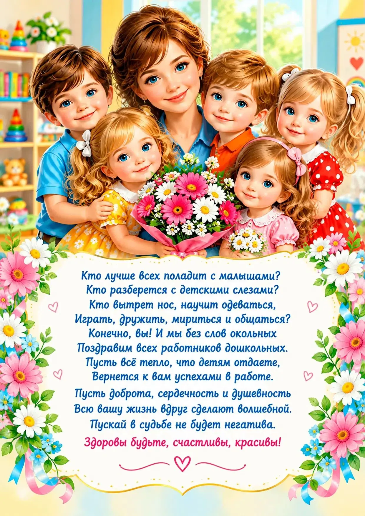 🌷 С Днём дошкольного работника! 🧸