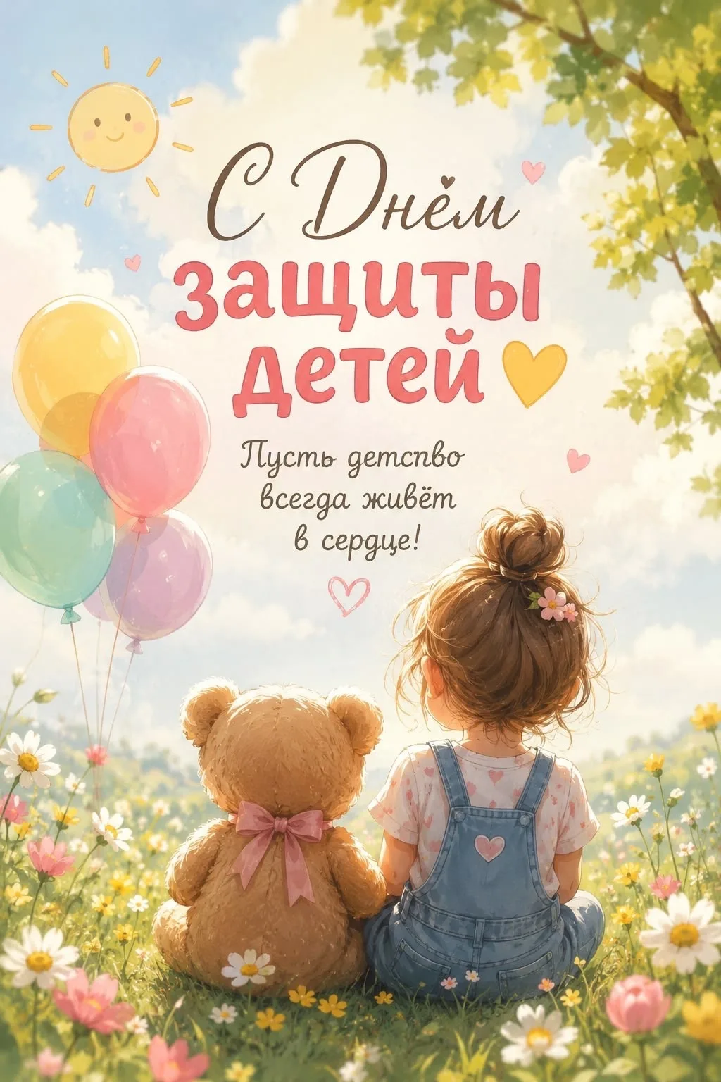 С Днем защиты детей! 🌸Пусть наши дети как можно дольше остаются детьми.🧸