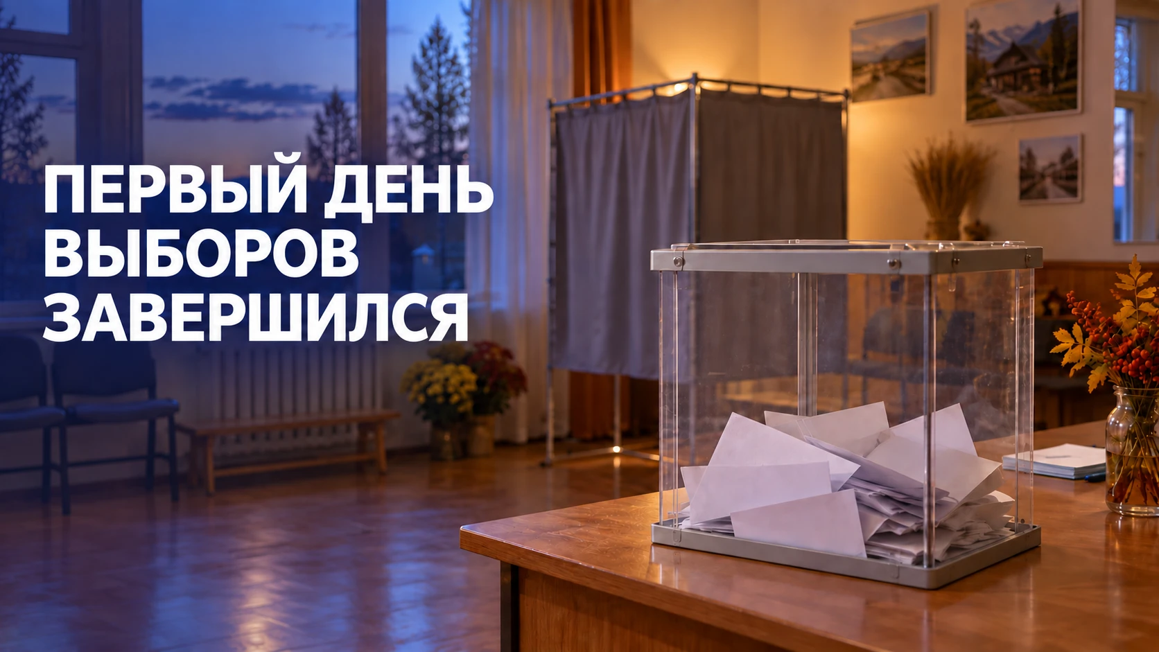 Первый день голосования завершён