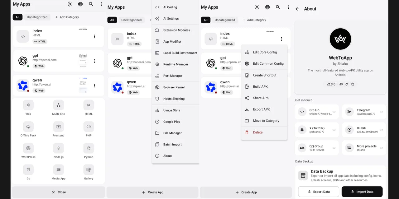 Web-to-app — cамый полнофункциональный набор инструментов для преобразования веб-прилож...