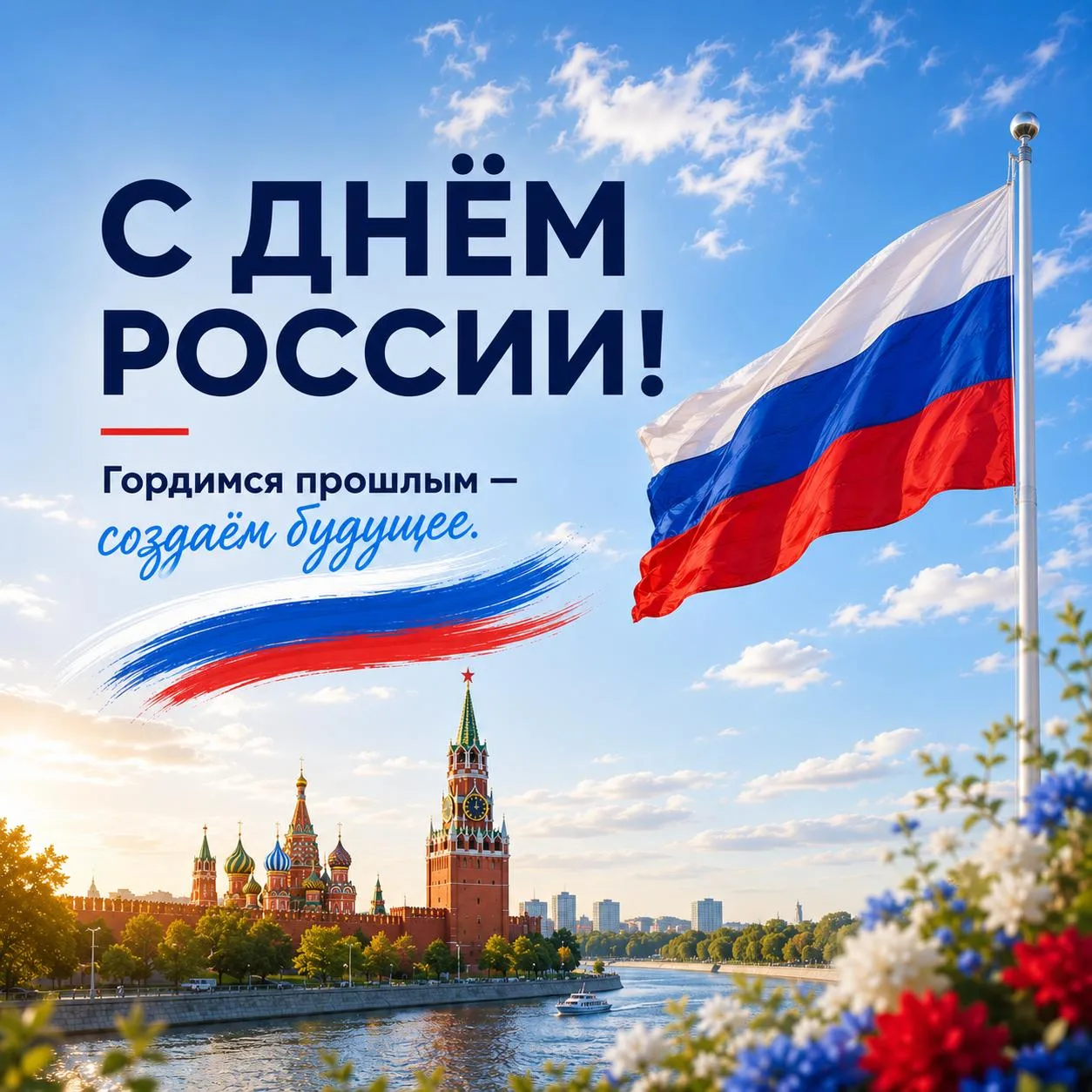 🇷🇺 С Днём России!

Гордимся прошлым - создаём будущее.

Желаем новых побед, развития, уверенного д
