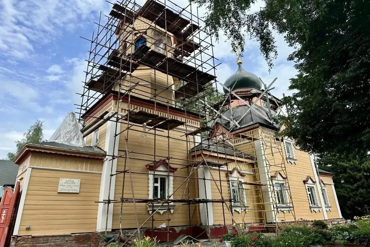 В Ивантеевке вместе с коллегами по приглашению настоятеля и ребят из воскресной школы заглянули в хр