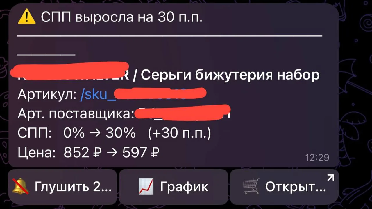 Накинули спп на бижутерию на WB