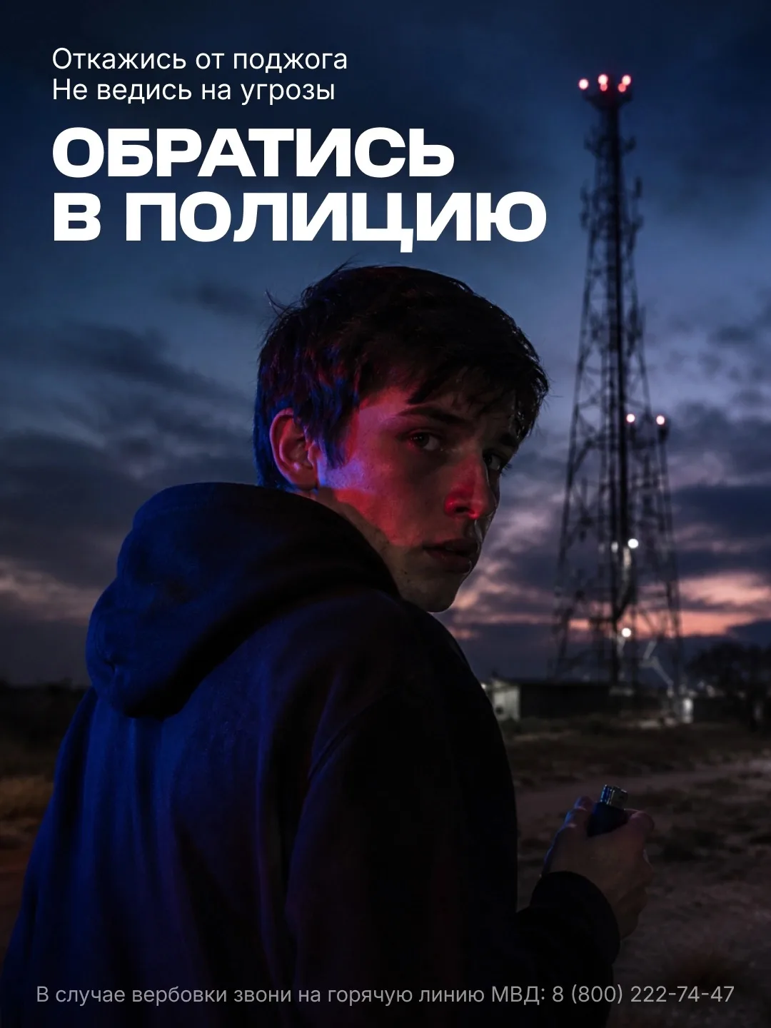 Следуя указаниям врагов, ты навсегда лишишься будущего ❌ 
 
За любое совершённое преступление придёт